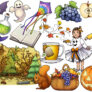 Herbstliche Geschichten und Illustrationen
